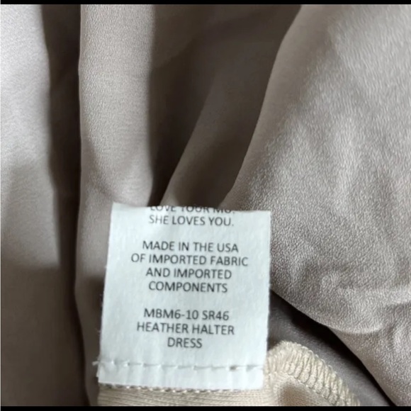 Show Me Your Mumu Heather Halter Dress Show Me The Ring Crisp Size Medium - Picture 10 of 11